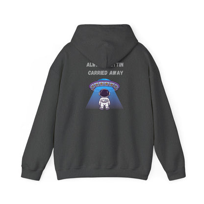 Astronaut UFO Hoodie — "Carried Away" Space Abduction Sweatshirt