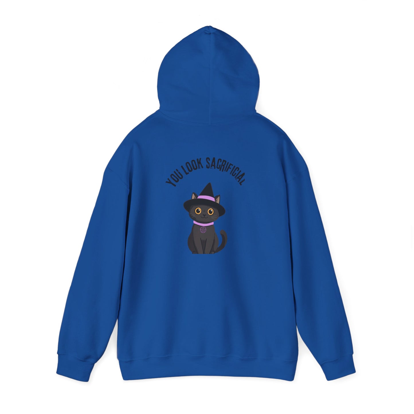 Witch Cat Hoodie – "You Look Purrrfect" Cute Black Cat Halloween Sweatshirt