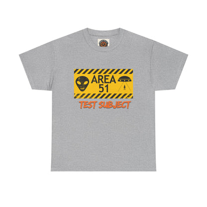Area 51 Test Subject T-Shirt — Alien Warning Graphic Tee