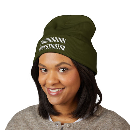 Paranormal Investigator Embroidered Beanie