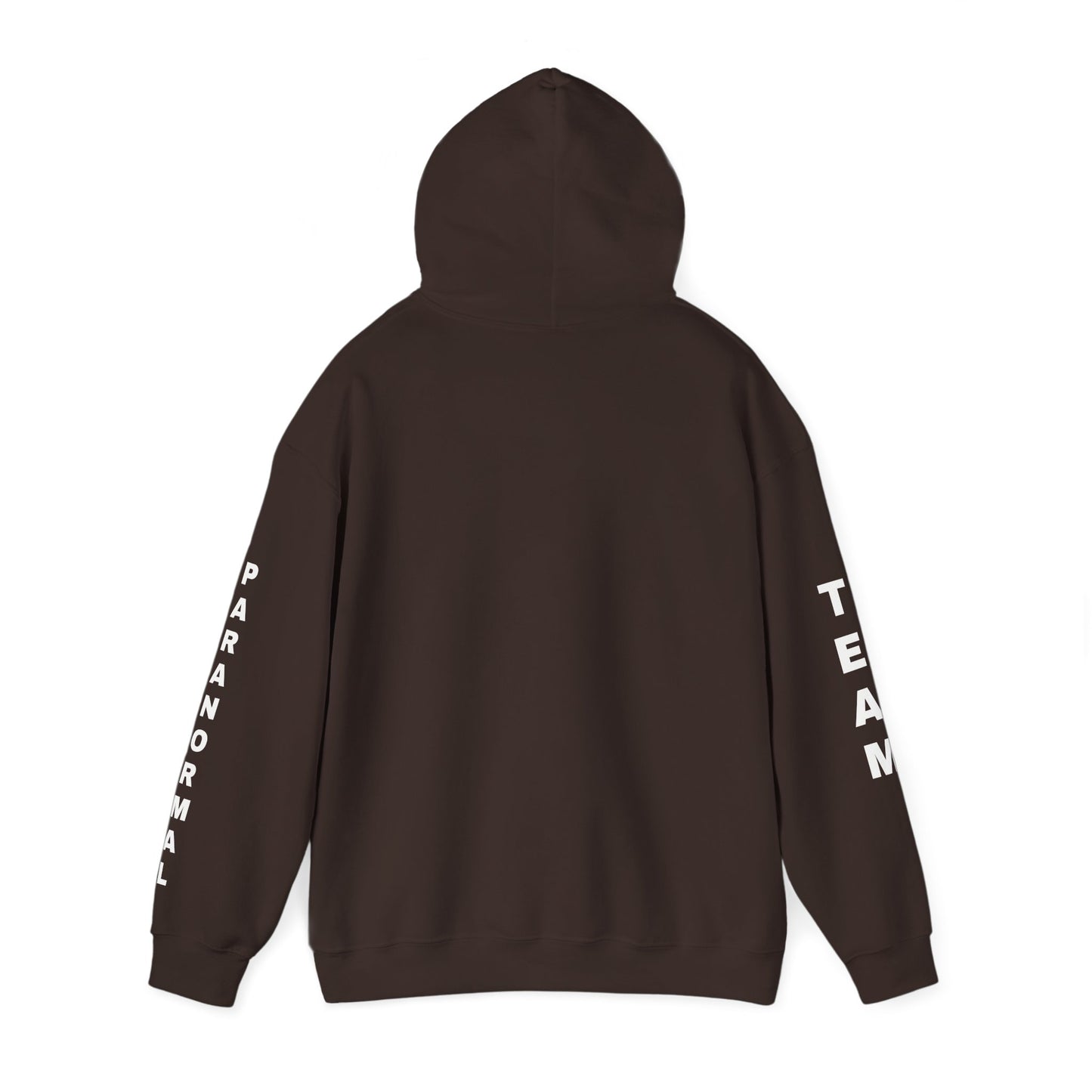 Paranormal Team Hoodie – Black Sleeve Print Hooded Sweatshirt