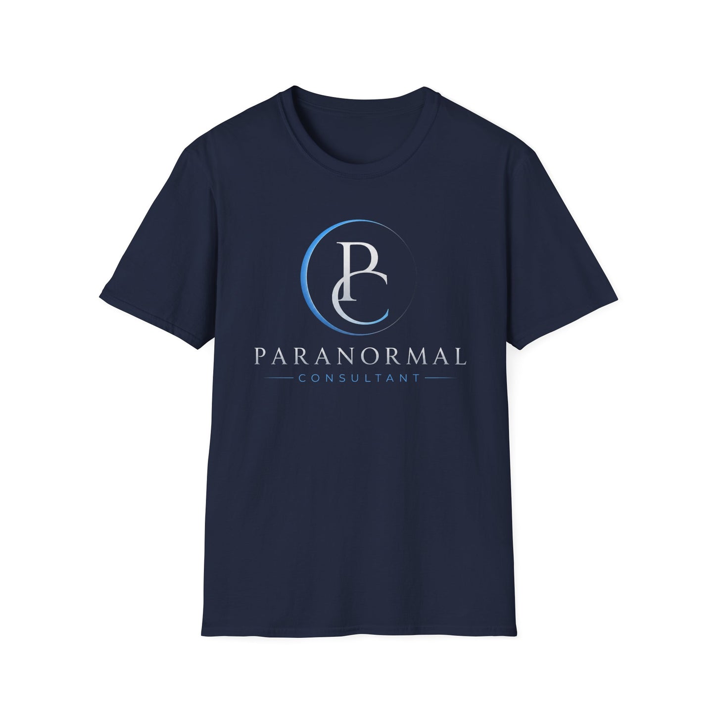 Paranormal Consultant Logo T-Shirt — 'Follow on All Social Media' Back Tee