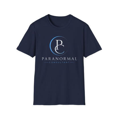 Paranormal Consultant Logo T-Shirt — 'Follow on All Social Media' Back Tee