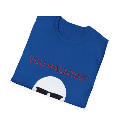 You Haunted? Ghost Graphic T-Shirt — Funny Halloween Tee with Sunglasses Ghost