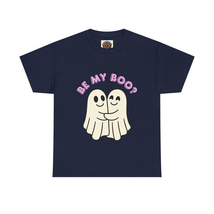 Be My Boo? Ghost Couple Tee — Cute Halloween Couples T‑Shirt
