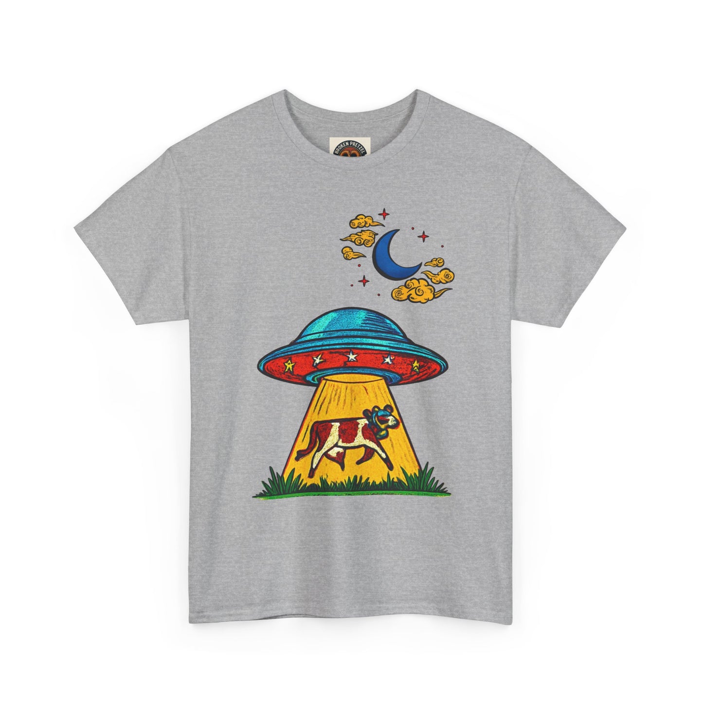 Alien UFO Cow Abduction T-Shirt
