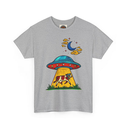 Alien UFO Cow Abduction T-Shirt