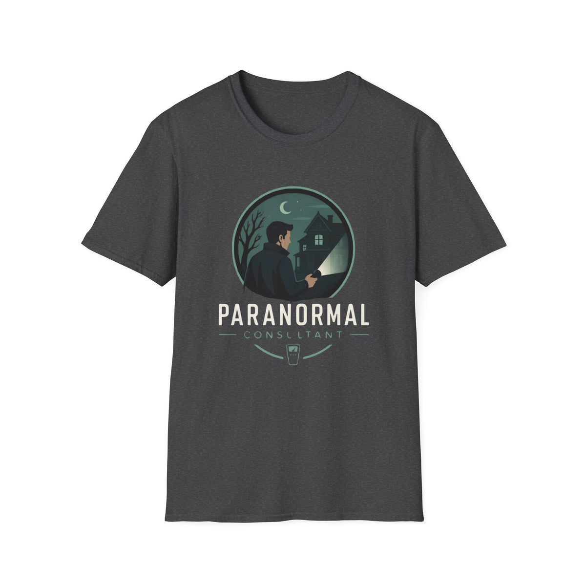 Paranormal Consultant T-Shirt — Ghost Hunter Illustration Tee