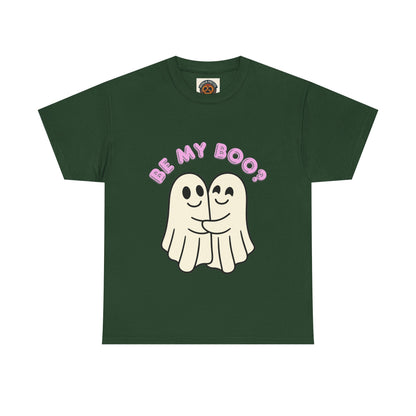 Be My Boo? Ghost Couple Tee — Cute Halloween Couples T‑Shirt