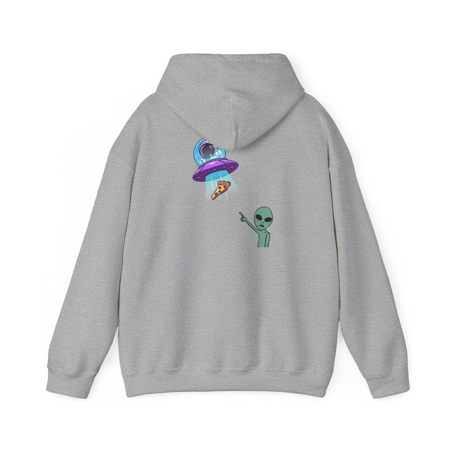 Alien UFO Hoodie — Cute Alien Abduction Graphic Pullover