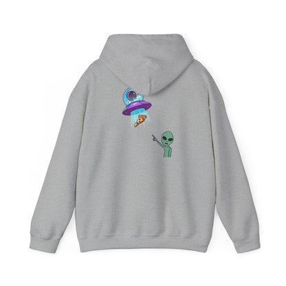 Alien UFO Hoodie — Cute Alien Abduction Graphic Pullover