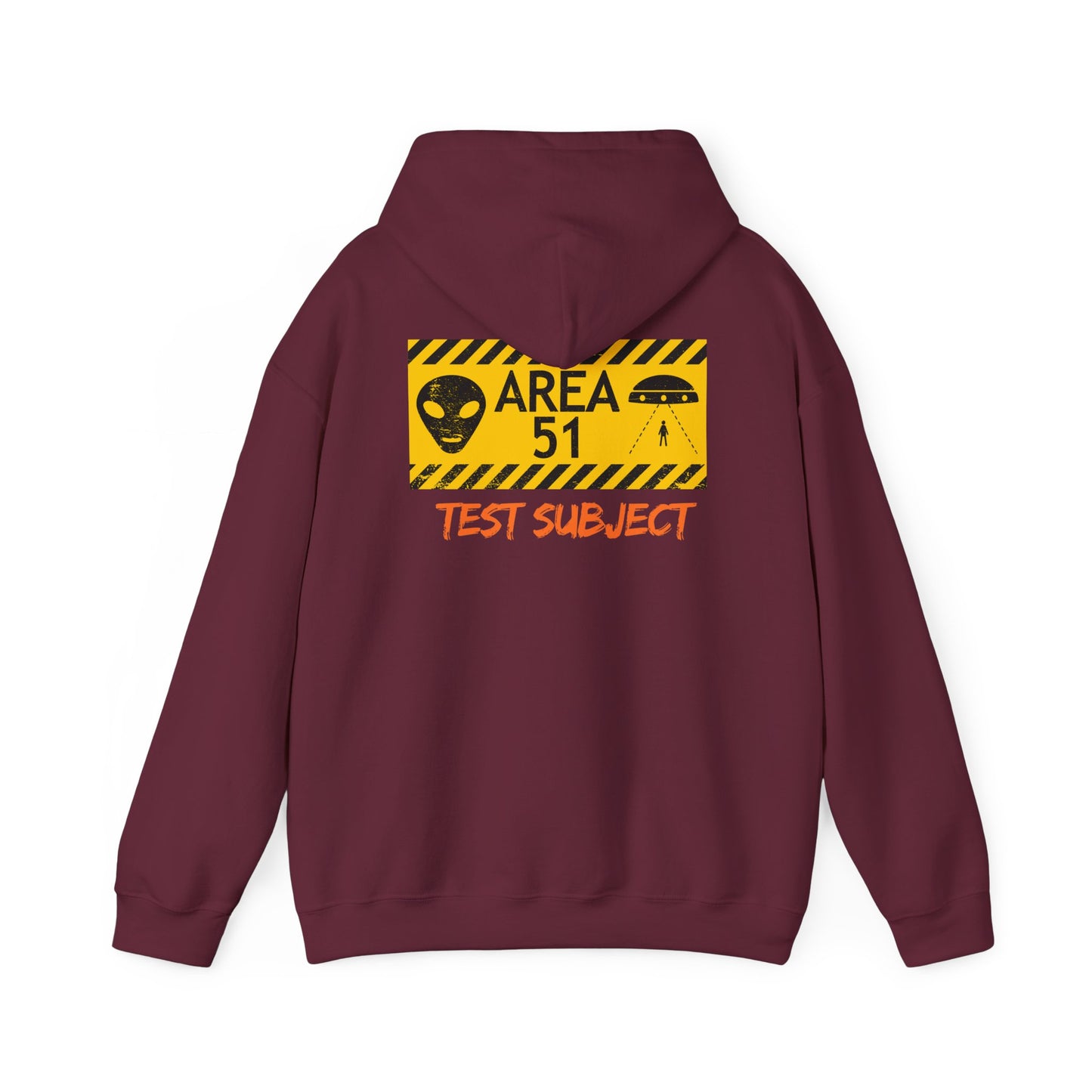 Area 51 Test Subject Hoodie — Alien Graphic Hooded Sweatshirt