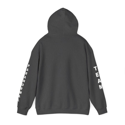 Paranormal Team Hoodie – Black Sleeve Print Hooded Sweatshirt