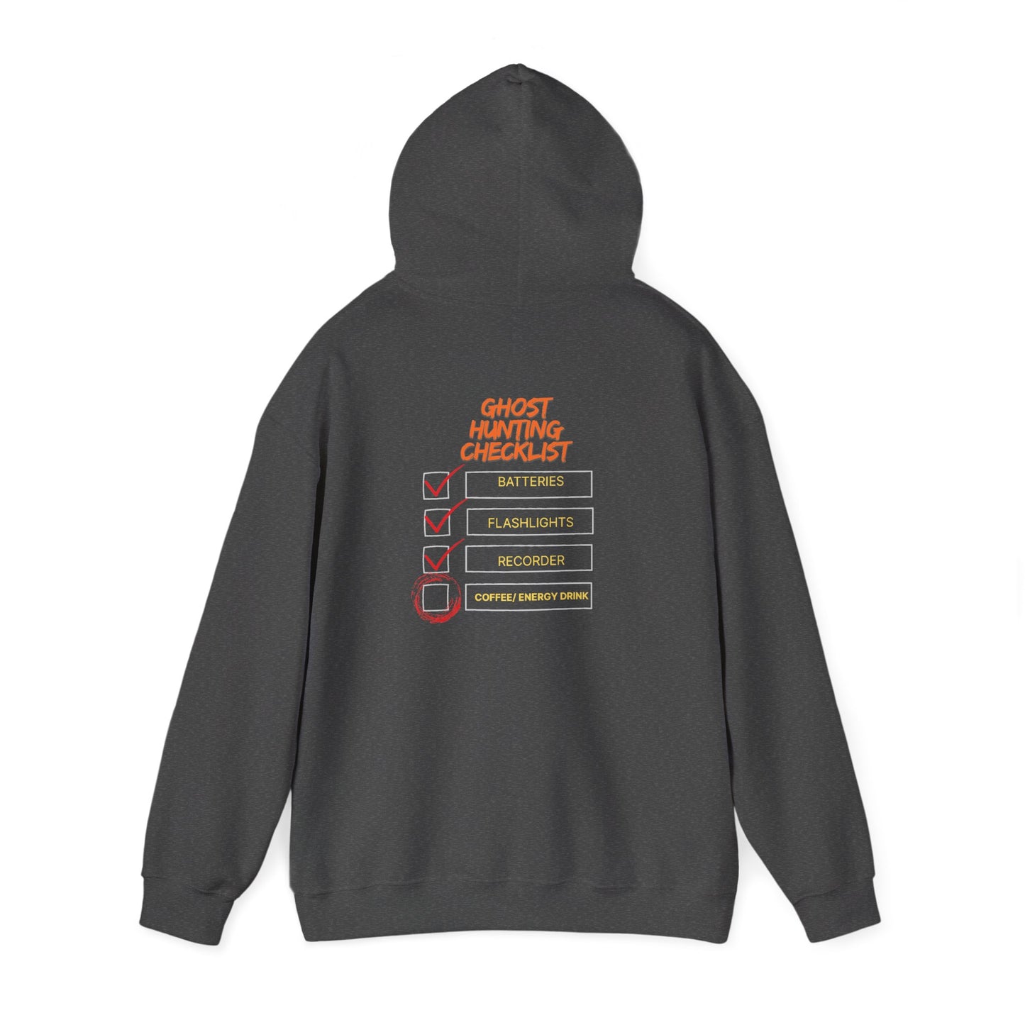 Hunting Checklist Hoodie — Funny Ghost Hunt Crewneck Sweatshirt