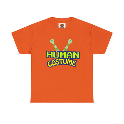 Alien Antenna "Human Costume" T‑Shirt — Funny Sci‑Fi Halloween Tee