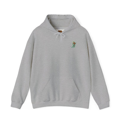 Alien UFO Abduction Hoodie — Colorful Retro Spaceship Graphic