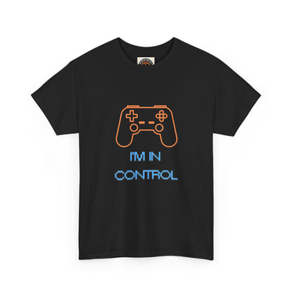 Gamer Controller Tee — "I'm In Control" Retro Neon Video Game T‑Shirt