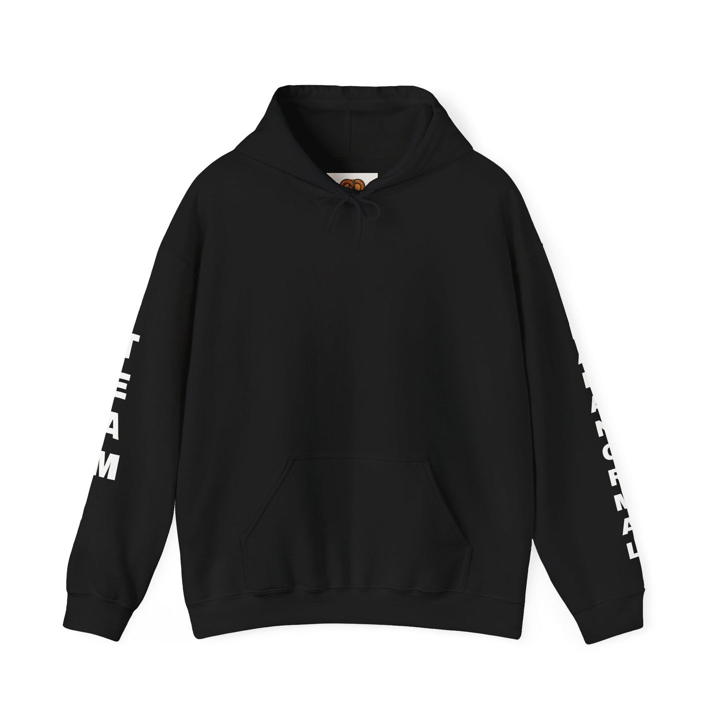 Paranormal Team Hoodie – Black Sleeve Print Hooded Sweatshirt