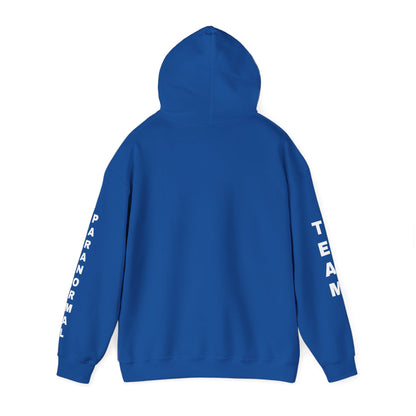 Paranormal Team Hoodie – Black Sleeve Print Hooded Sweatshirt