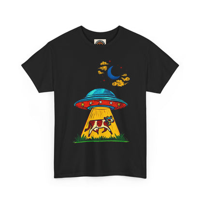 Alien UFO Cow Abduction T-Shirt