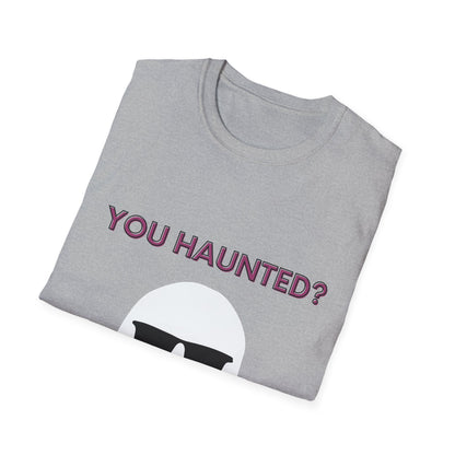 You Haunted? Ghost Graphic T-Shirt — Funny Halloween Tee with Sunglasses Ghost