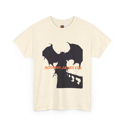 Mothman Judges You T‑Shirt — Cryptid Silhouette Graphic Tee