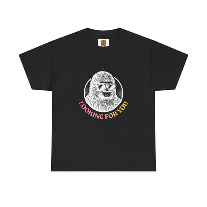 Looking For You Sasquatch T-Shirt — Retro Bigfoot Graphic Tee
