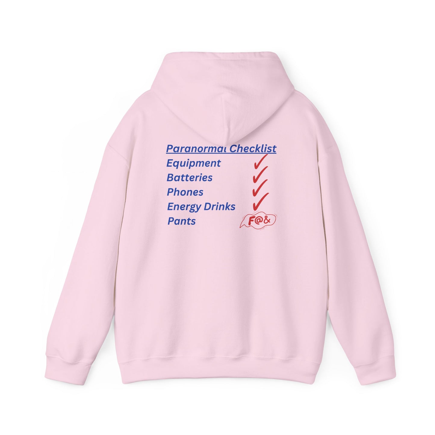 Paranormal Checklist Hoodie — Ghost Hunter Hooded Sweatshirt