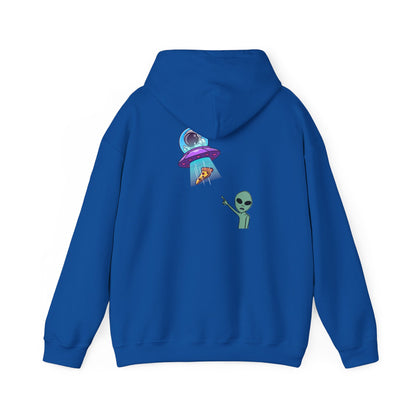 Alien UFO Hoodie — Cute Alien Abduction Graphic Pullover
