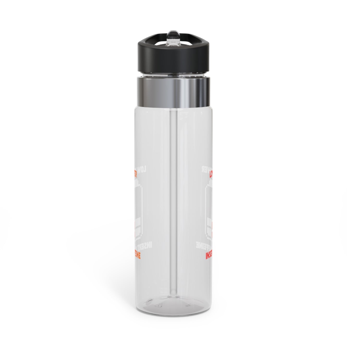 20oz Tritan Sport Bottle — 'Low Power / Insert Caffeine' Printed Hydration Bottle