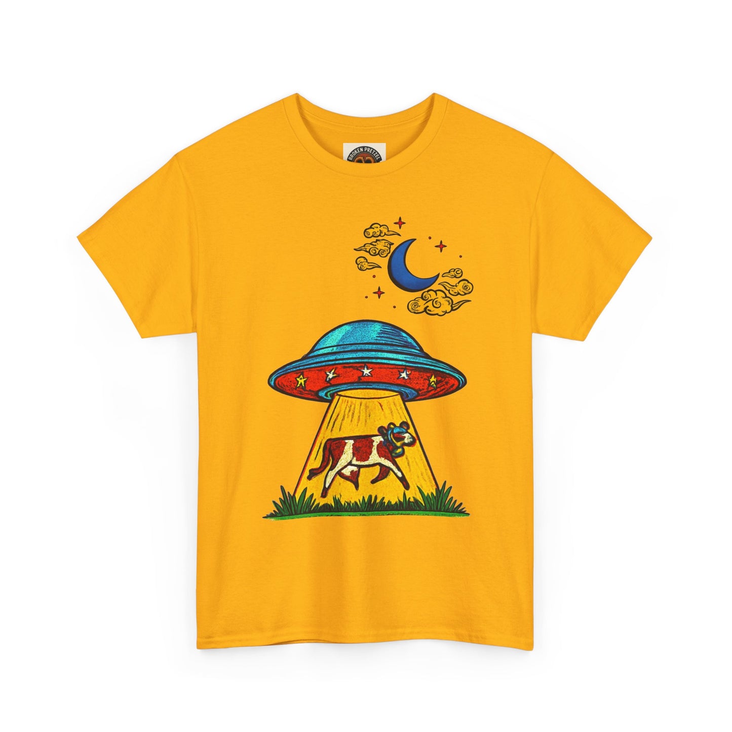 Alien UFO Cow Abduction T-Shirt