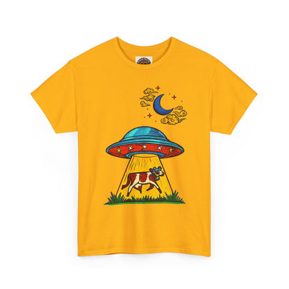 Alien UFO Cow Abduction T-Shirt