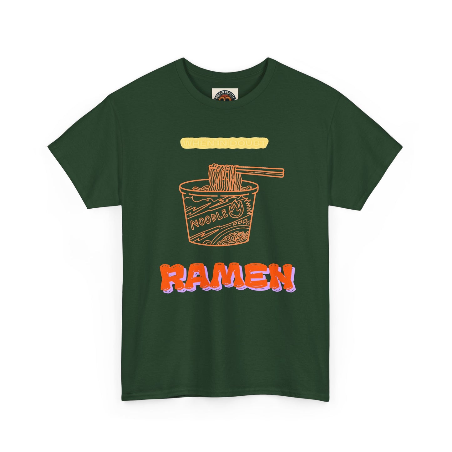 Ramen Cup Graphic Tee – Retro Noodle Illustration Casual T-Shirt