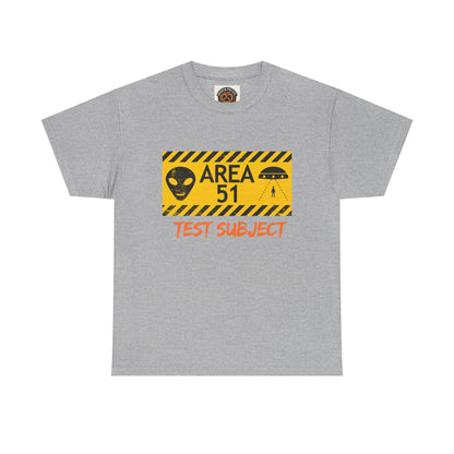 Area 51 Test Subject T-Shirt — Alien Warning Graphic Tee