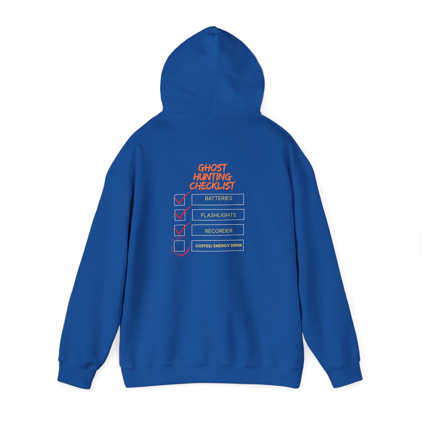 Hunting Checklist Hoodie — Funny Ghost Hunt Crewneck Sweatshirt