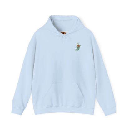 Alien UFO Abduction Hoodie — Colorful Retro Spaceship Graphic