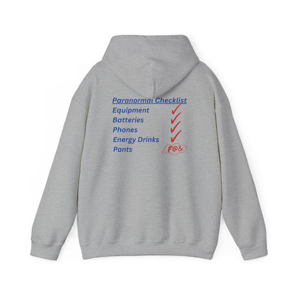 Paranormal Checklist Hoodie — Ghost Hunter Hooded Sweatshirt