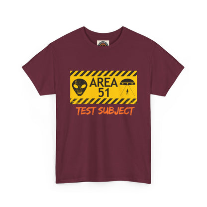 Area 51 Test Subject T-Shirt — Alien Warning Graphic Tee