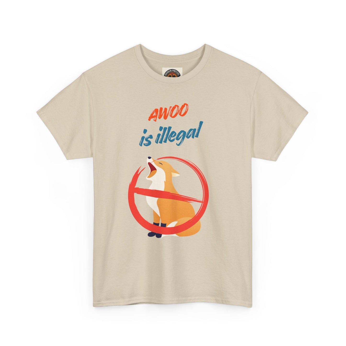 Graphic Tee — "Awoo Is Illegal" Corgi Protest Shirt