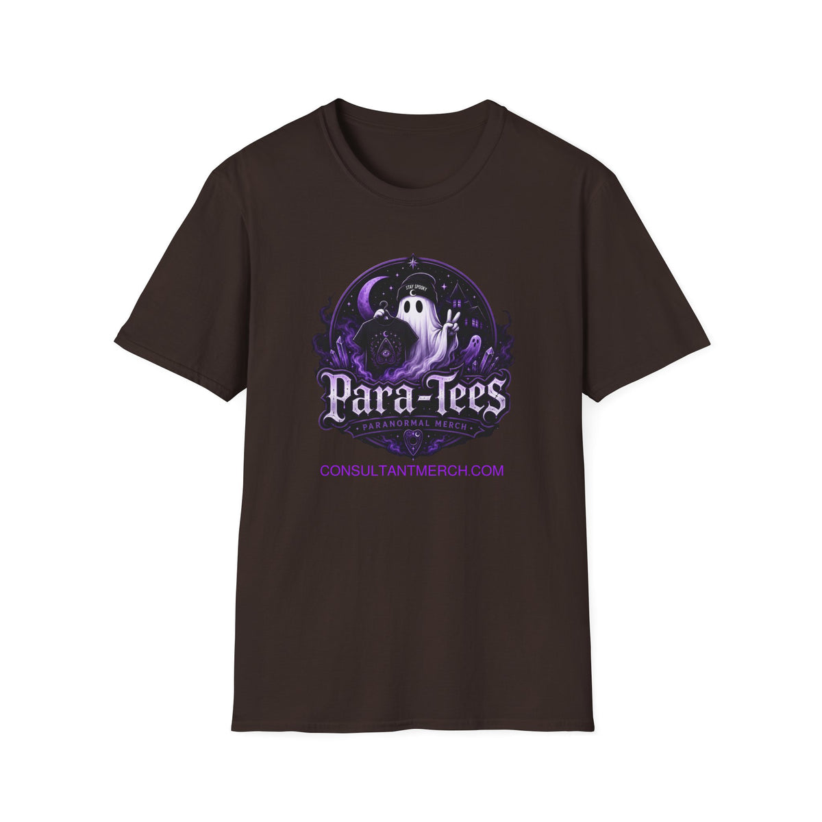 T-Shirt — Para-Tees Purple Ghost Paranormal Graphic Tee