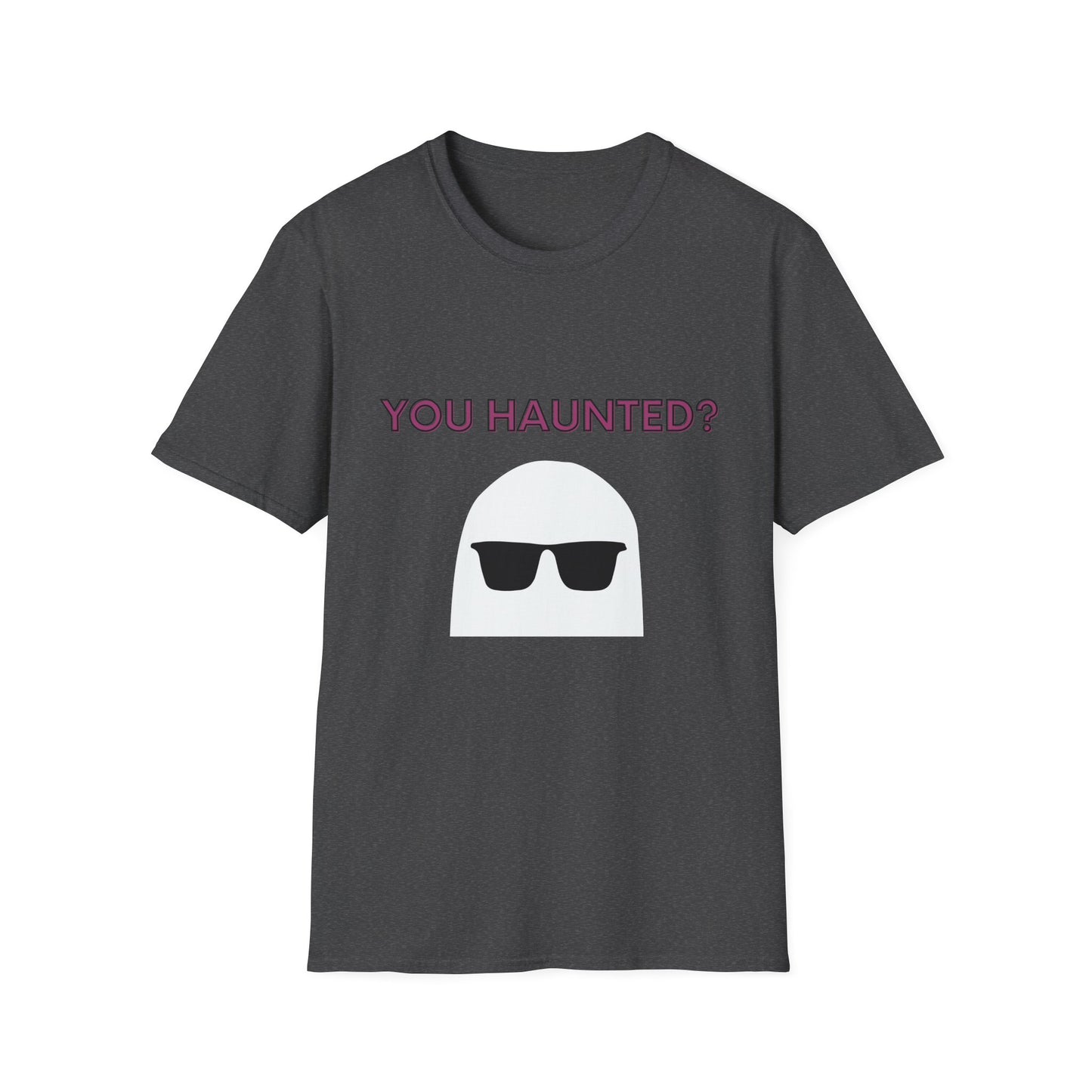 You Haunted? Ghost Graphic T-Shirt — Funny Halloween Tee with Sunglasses Ghost