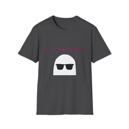 You Haunted? Ghost Graphic T-Shirt — Funny Halloween Tee with Sunglasses Ghost