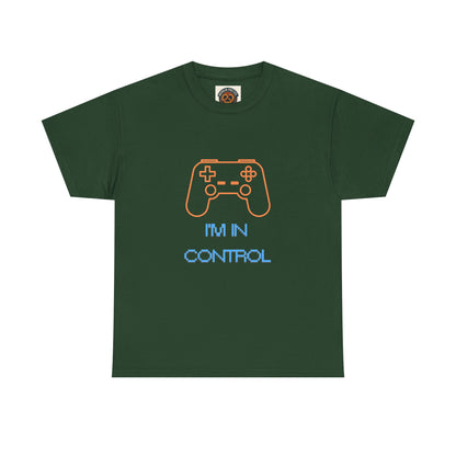 Gamer Controller Tee — "I'm In Control" Retro Neon Video Game T‑Shirt