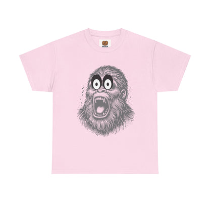 Screaming Ape Graphic Tee — Retro Monochrome Primate Design
