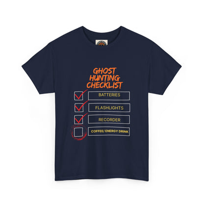 Ghost Hunting Checklist T-Shirt — Paranormal Investigator Tee
