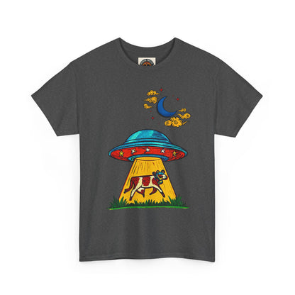 Alien UFO Cow Abduction T-Shirt