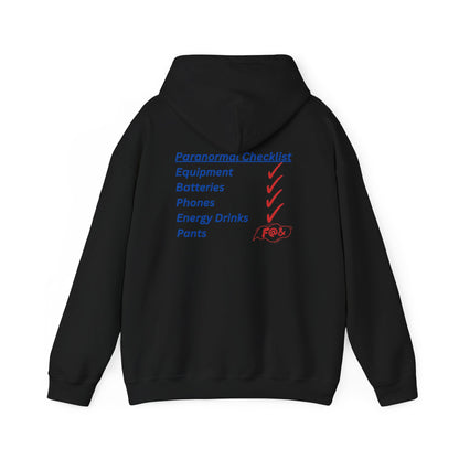 Paranormal Checklist Hoodie — Ghost Hunter Hooded Sweatshirt