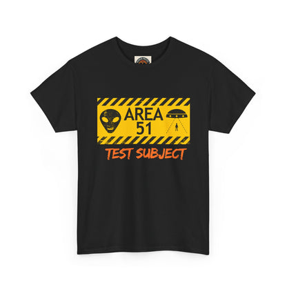 Area 51 Test Subject T-Shirt — Alien Warning Graphic Tee