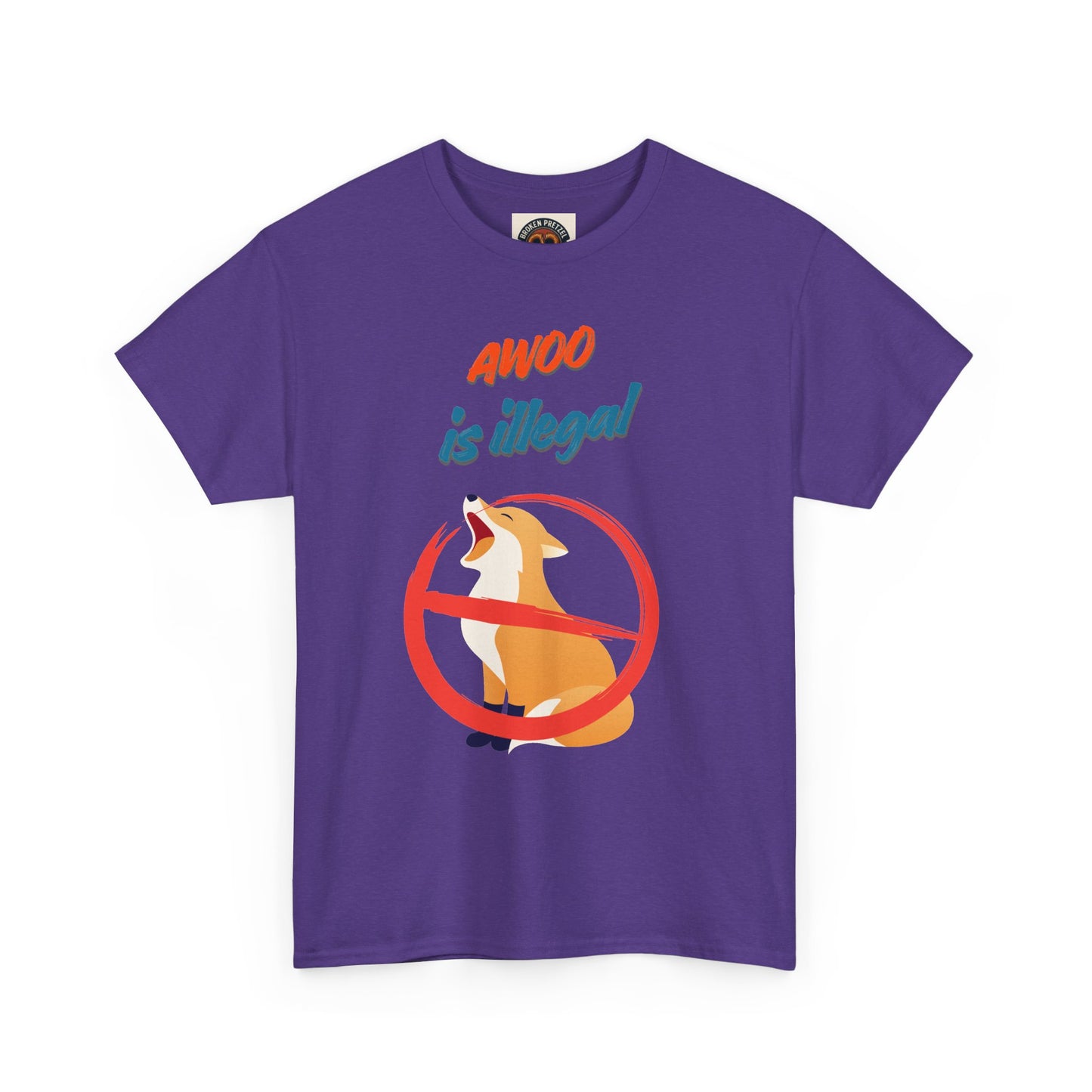Graphic Tee — "Awoo Is Illegal" Corgi Protest Shirt