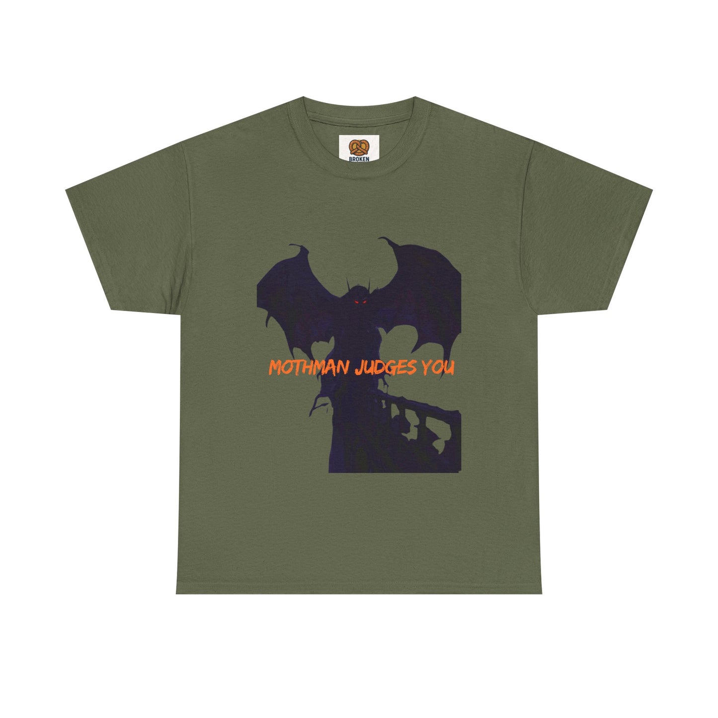 Mothman Judges You T‑Shirt — Cryptid Silhouette Graphic Tee